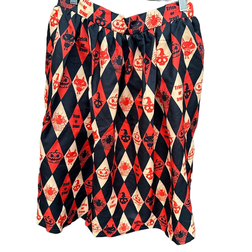 Festive Vintage 80’s Halloween Full Skirt